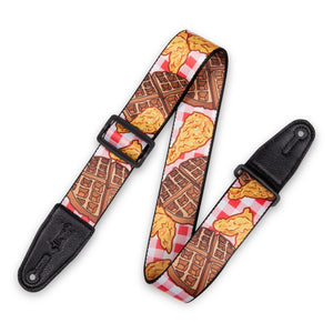 Levy's MPD2-118 2" Sublimation Guitar Strap-Chicken & Waffles-Music World Academy