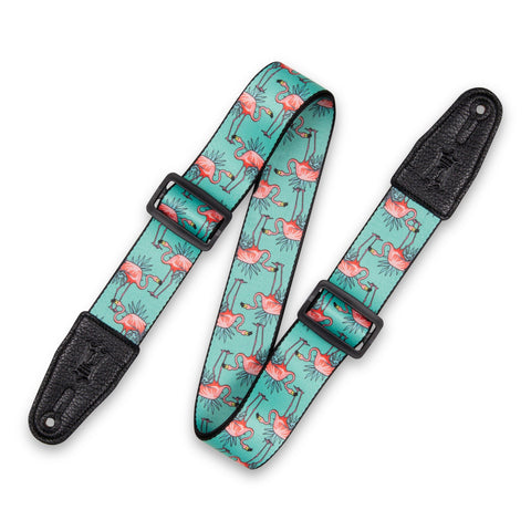 Levy's MPD2-121 2" Sublimation Guitar Strap-Flamingos-Music World Academy