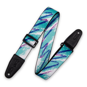 Levy's MPD2-126 2" Sublimation Guitar Strap-90's Paper Cup Pattern-Music World Academy