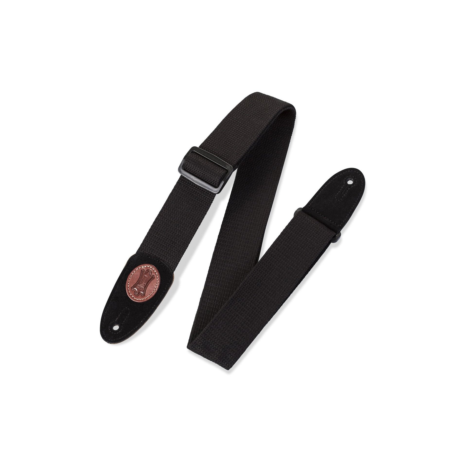 Levy's MSSC8-BLK 2" Signature Series Cotton Guitar Strap-Black-Music World Academy