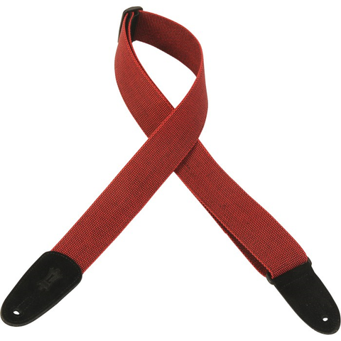 Levy's MT8-RED 2" Tweed Guitar Strap-Red-Music World Academy