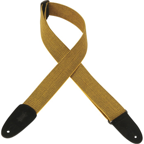 Levy's MT8-YEL 2" Tweed Guitar Strap-Yellow-Music World Academy