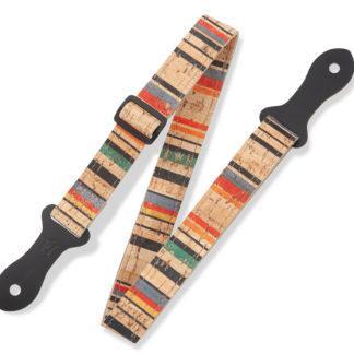 Levy's MX23ALL-001 1" Printed Cork Mandolin Strap-Music World Academy