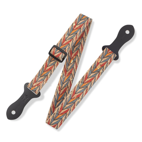 Levy's MX23ALL-002 1" Printed Cork Mandolin Strap-Music World Academy