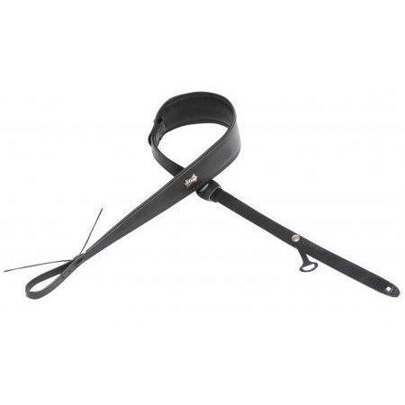 Levy's PMSM1 Dobro Acoustic Guitar Leather Strap-Black-Music World Academy