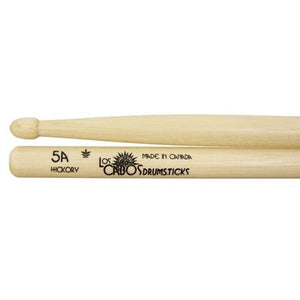 Los Cabos LCD5AH 5A Wood Tip Drumsticks-Hickory-Music World Academy
