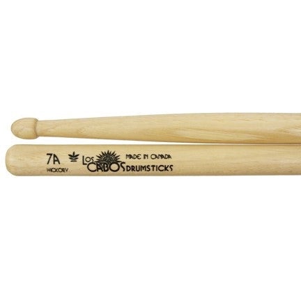 Los Cabos LCD7AH Drumsticks 7A Wood Tip Hickory-Music World Academy