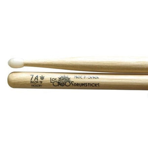 Los Cabos LCD7AHN Drumsticks 7A Nylon Tip Hickory-Music World Academy