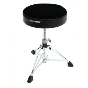 Ludwig L348TH Accent Pro Double Braced Round Drum Throne with Fabric Top-Music World Academy
