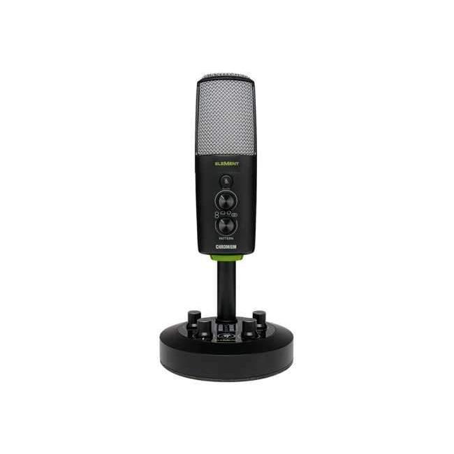 Mackie CHROMIUM Premium USB Condenser Microphone with Built-in 2-Channel Mixer-Music World Academy