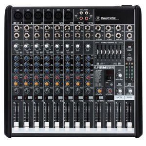 Mackie PROFX12 12-Channel Professional Mixer V.2 with Effects & USB-Music World Academy