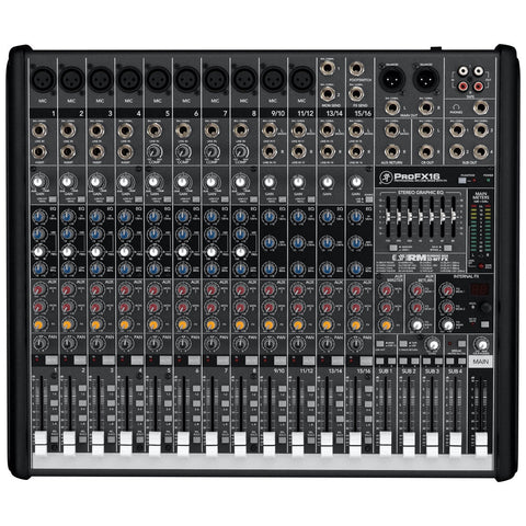 Mackie PROFX16 16-Channel Professional Mixer v.2 with Effects & USB (Discontinued)-Music World Academy