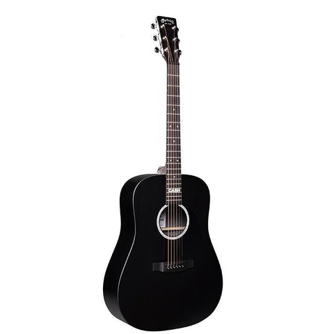 Martin DX Johnny Cash Edition Dreadnought Acoustic/Electric Guitar with Gig Bag-Black-Music World Academy