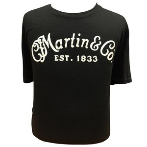 Martin Logo T-Shirt Small-Black-Music World Academy
