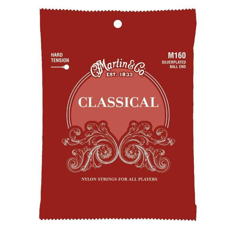 Martin M160 Nylon Ball End Classical Guitar Strings High Tension-Music World Academy