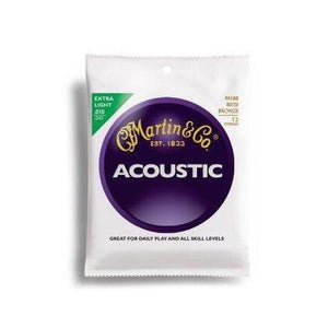 Martin M180 80/20 Bronze 12-String Acoustic Guitar Strings Extra Light 10-47 (Discontinued)-Music World Academy