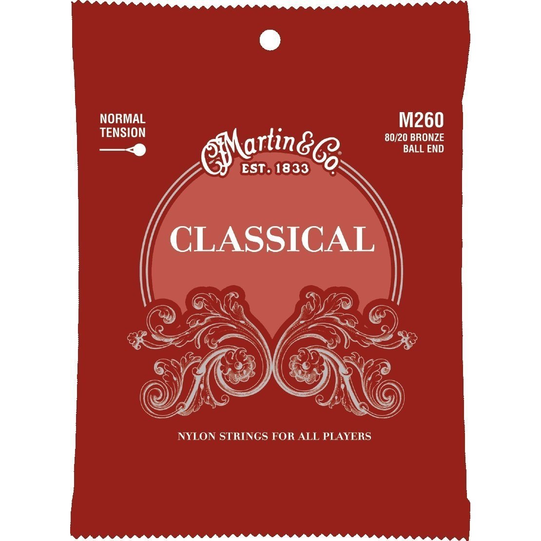 Martin M260 Nylon Ball End Classical Guitar Strings Normal Tension 28-43-Music World Academy