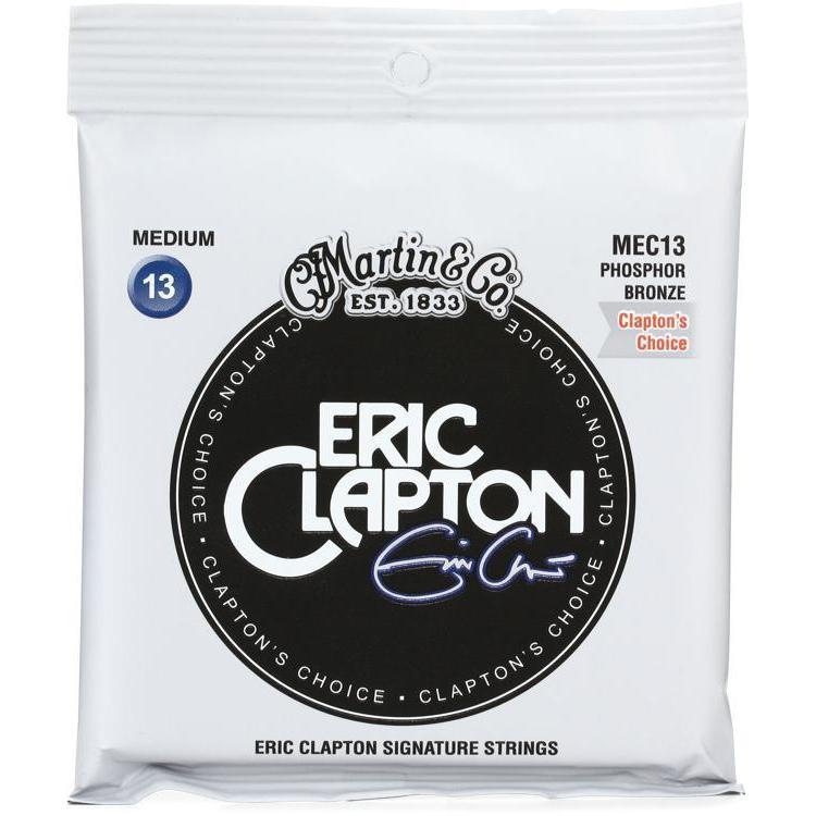 Martin MEC13 Clapton's Choice Phosphor Bronze Acoustic Guitar Strings Medium 13-56-Music World Academy