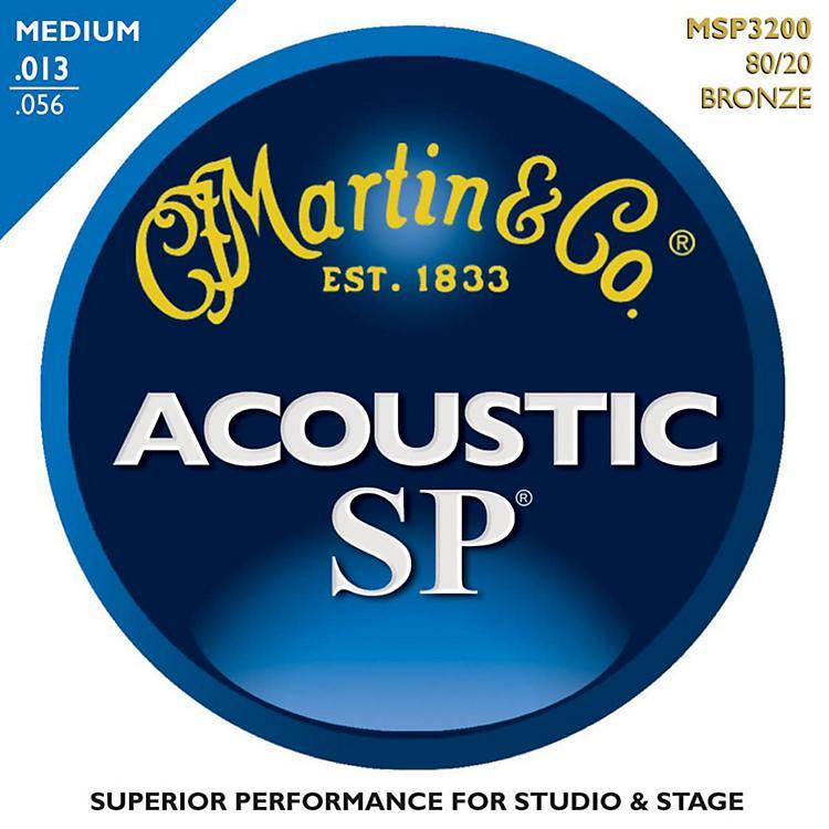 Martin MSP3200 SP 80/20 Bronze Acoustic Guitar Strings Medium 13-56 (Discontinued)-Music World Academy
