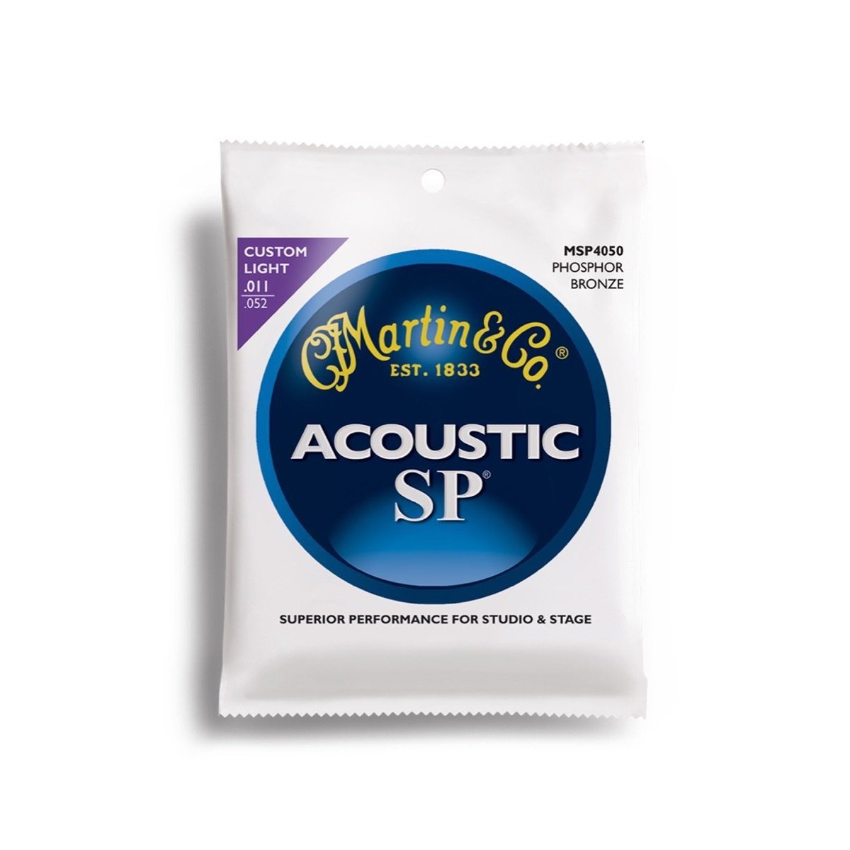 Martin MSP4050 SP Phosphor Bronze Acoustic Guitar Strings Custom Light 11-52 (Discontinued)-Music World Academy