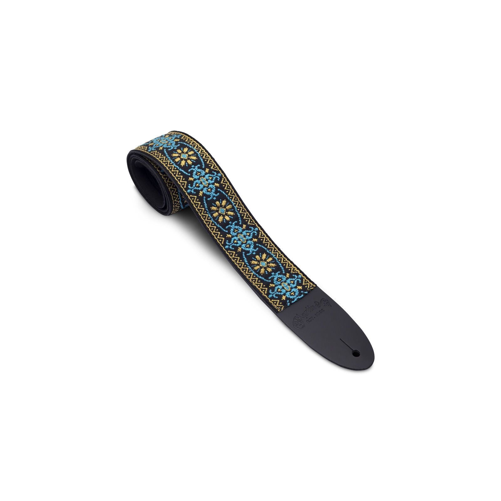 Martin Retro Jacquard Guitar Strap-Yellow Vintage-Music World Academy