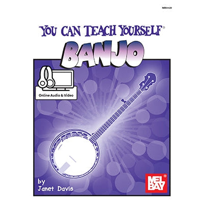 Mel Bay You Can Teach Yourself Banjo with Online Audio & Video-Music World Academy