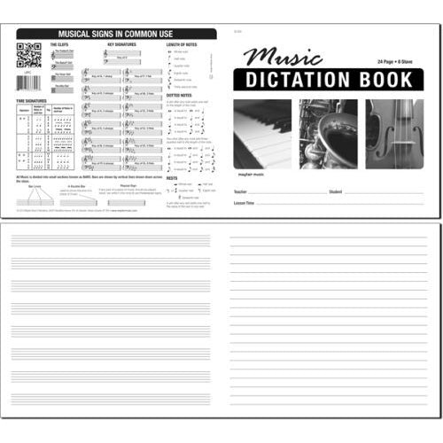 Music Dictation Book 8 Stave 48 Pages-Music World Academy
