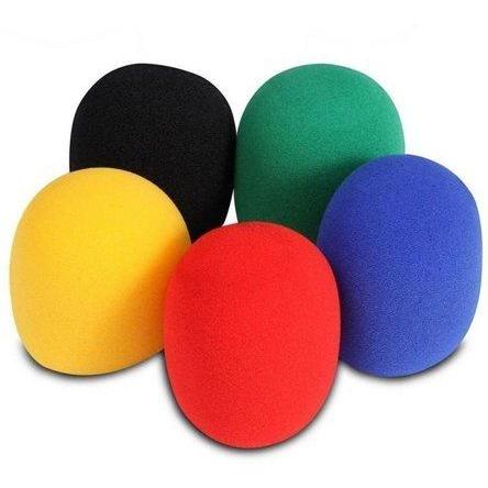 On-Stage ASWS58-C5 Foam Microphone Windscreens 5-Pack Multi-Colour-Music World Academy