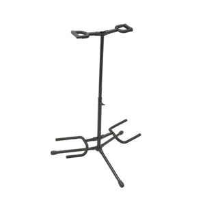 On-Stage GS7221BDDeluxe Double Guitar Stand-Black-Music World Academy