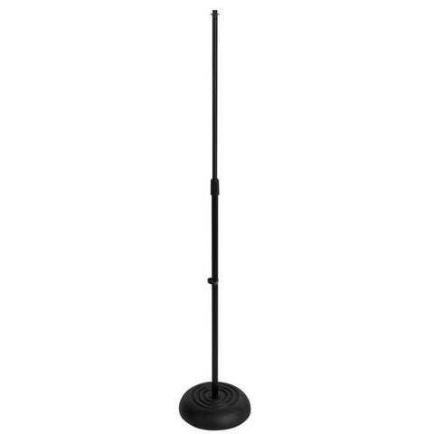 On-Stage MS7201B Round Base Microphone Stand-Black-Music World Academy