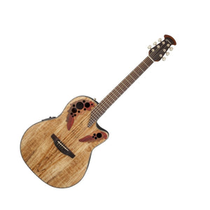 Ovation CE44P-SM Celebrity Elite Plus Acoustic/Electric Guitar Spalted Maple-Music World Academy