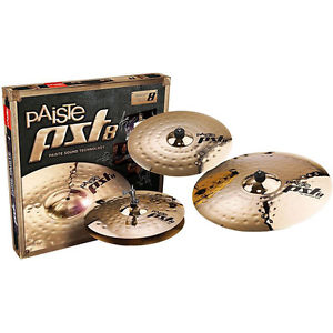 Paiste 180USET PST8 Reflector Universal Cymbal Pack with 14" Hi-Hats, 16" Crash, 20" Ride-Music World Academy