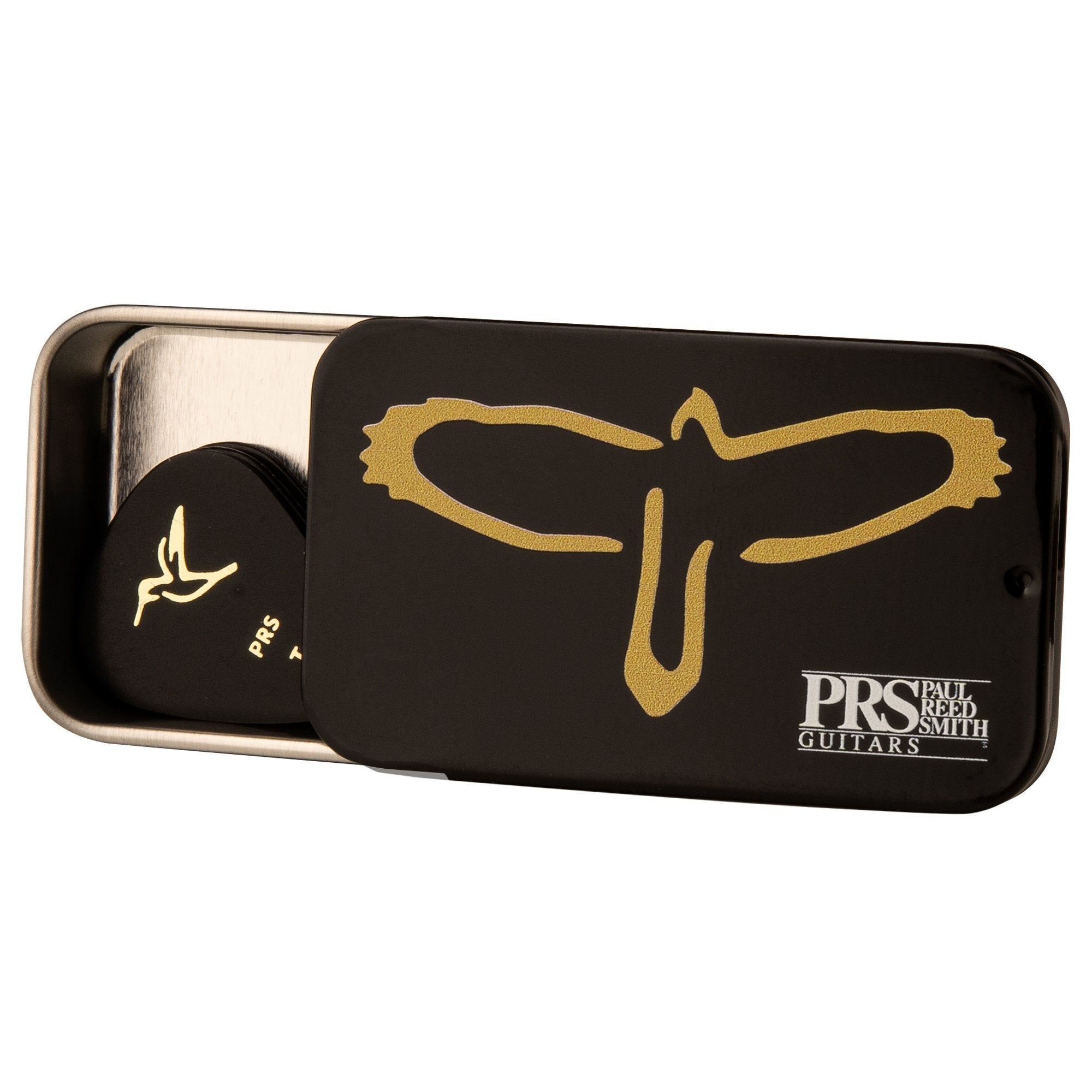Paul Reed Smith Gold Bird Guitar Pick Tin 12-Pack Medium-Music World Academy