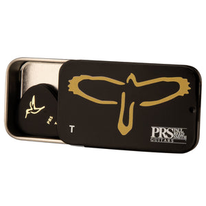 Paul Reed Smith Gold Bird Guitar Pick Tin 12-Pack Thin-Music World Academy