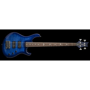 Paul Reed Smith KRM4-DE SE Kingfisher Electric Bass Guitar with Gig Bag-Faded Blue Wrap Around Burst-Music World Academy