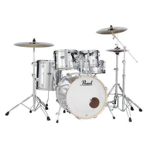 Pearl EXX725SPC49 Export Series 5-Piece Drum Shell Pack-Mirror Chrome-Music World Academy