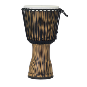 Pearl PBJVR-10-698 10" Rope-Tuned Synthshell Djembe-Zebra Grass-Music World Academy