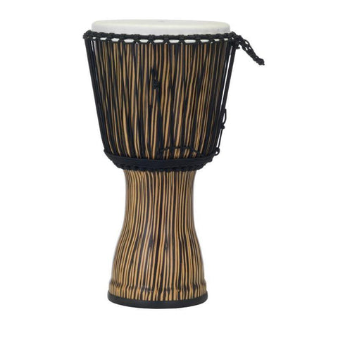 Pearl PBJVR-12-698 12" Rope-Tuned Synthshell Djembe-Zebra Grass-Music World Academy