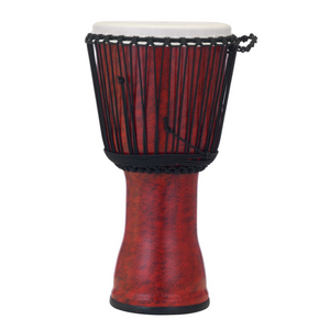 Pearl PBJVR-12-699 12" Rope-Tuned Synthshell Djembe-Molten Scarlet-Music World Academy