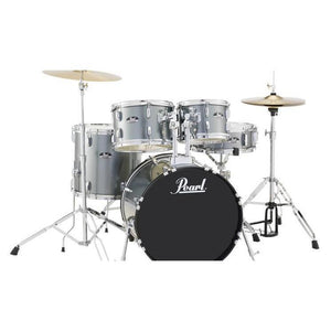 Pearl RS505CC706 Roadshow 5-Piece Drum Set with Hardware,Throne,Cymbals-Charcoal Metallic-Music World Academy