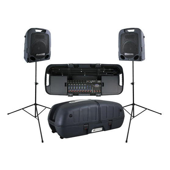 Peavey ESCORT6000 Portable PA System with 7-Input Powered Mixer with Speakers-2x300 Watts (Discontinued)-Music World Academy