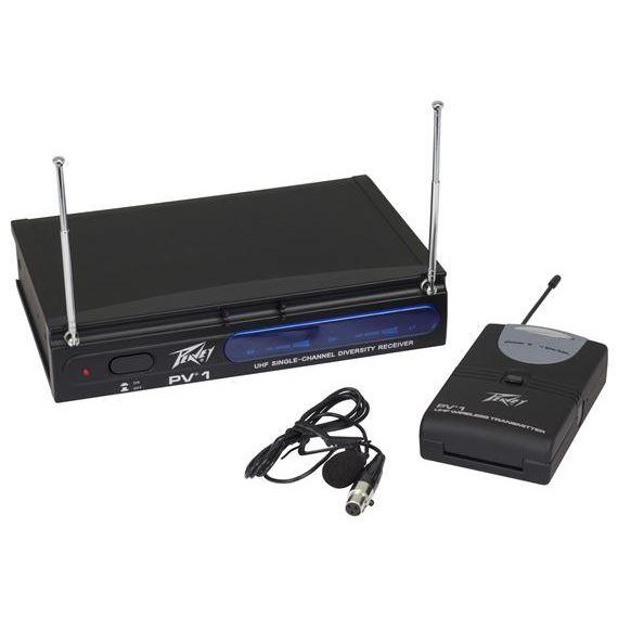Peavey PV-1 U1 BL Single Channel Wireless Lavalier System-Frequency 906.0MHz-Music World Academy