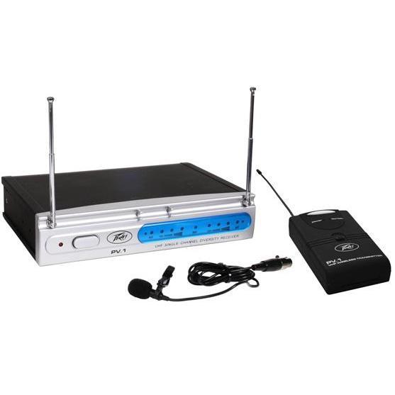 Peavey PV-1 U1 BL Single Channel Wireless Lavalier System-Frequency 911.7MHz-Music World Academy
