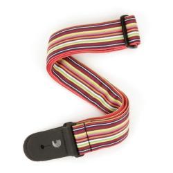 Planet Waves 2" Nylon Guitar Strap-Multi-Coloured Lines-Music World Academy