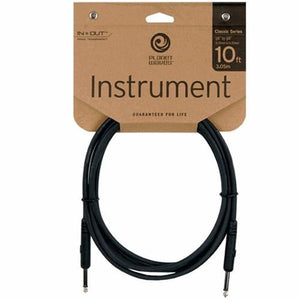 Planet Waves PW-CGT-10 Instrument Cable 1/4" Male-1/4" Male 10ft-Music World Academy