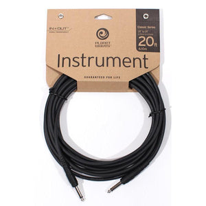 Planet Waves PW-CGT-20 Instrument Cable 1/4" Male - 1/4" Male 20ft-Music World Academy