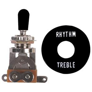 Profile SW20-BK Gibson Style 3-Way Toggle Switch-Black-Music World Academy