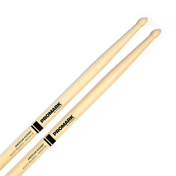 Promark FBH565TW Forward Balance 5A Drumsticks Wood Tip Hickory (Discontinued)-Music World Academy