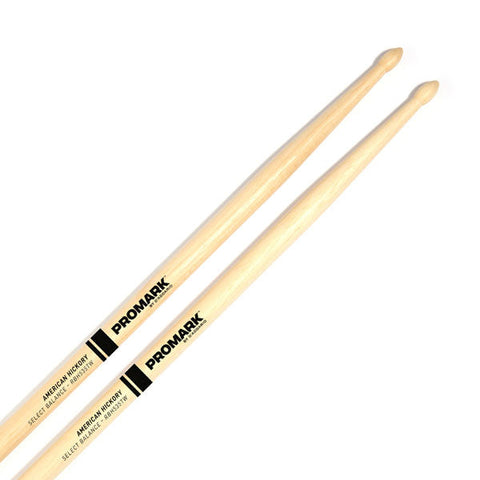 Promark RBH535TW Rebound Balance .535" Drumsticks Wood Tip Hickory (Discontinued)-Music World Academy