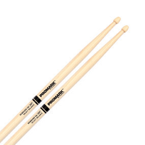 Promark RBH565AW Rebound Balance 5A Drumsticks Acorn Wood Tip Hickory-Music World Academy
